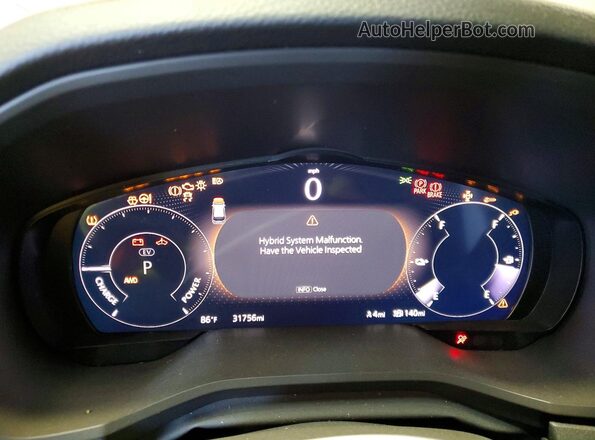 JM3KKDHA6R1178582 2024 MAZDA CX-90 Gray Вид щитка приладів