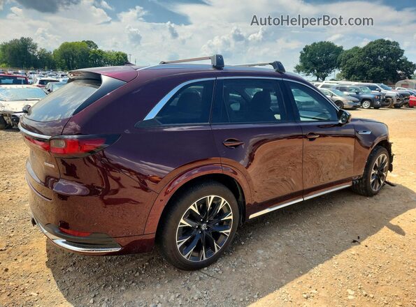 JM3KKDHC9S1243870 2025 MAZDA CX-90 Burgundy უკანა მარჯვენა
