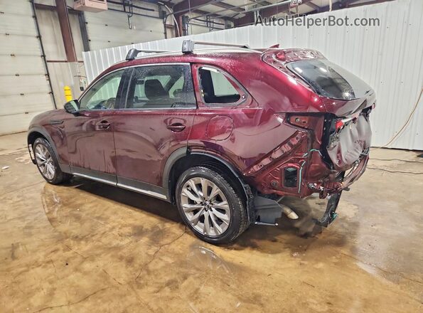 JM3KKDHDXR1133347 2024 MAZDA CX-90 Burgundy Tył lewy