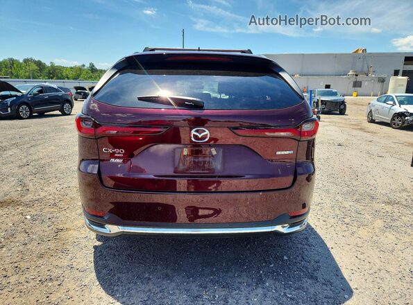 JM3KKEHA0S1245947 2025 MAZDA CX-90 Maroon Vista trasera