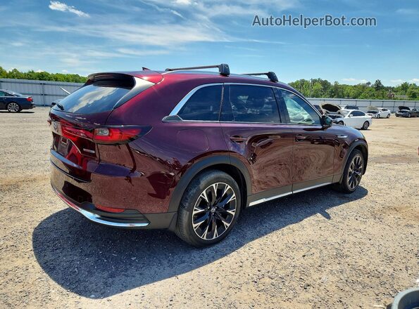 JM3KKEHA0S1245947 2025 MAZDA CX-90 Maroon Trasero derecho