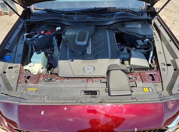 JM3KKEHA0S1245947 2025 MAZDA CX-90 Maroon Vista del compartimento del motor