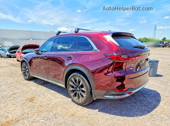 JM3KKEHA0S1245947 2025 MAZDA CX-90 Maroon Trasero izquierdo