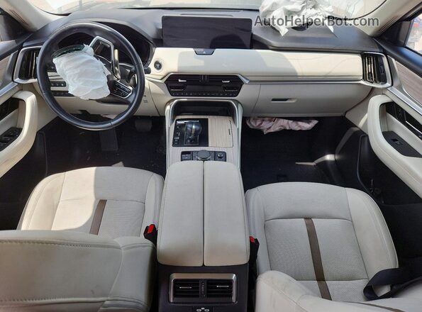JM3KKEHA2R1159985 2024 MAZDA CX-90 White Вид щитка приладів