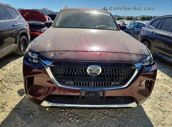 JM3KKEHAXR1101400 2024 MAZDA CX-90 Burgundy Widok z przodu
