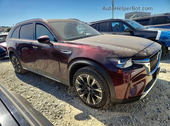 JM3KKEHAXR1101400 2024 MAZDA CX-90 Burgundy Przód prawy