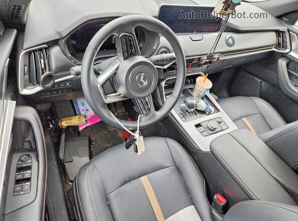 JM3KKEHAXR1122392 2024 MAZDA CX-90 Gray წინა პანელის ხედი