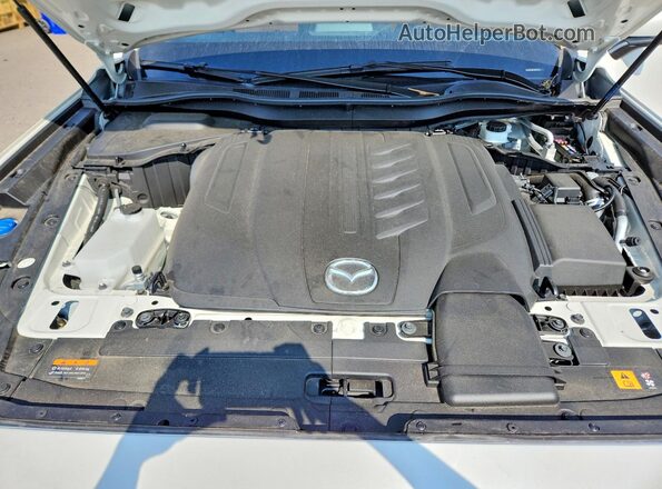 JM3KKEHC9S1192666 2025 MAZDA CX-90 White ძრავის განყოფილების ხედი