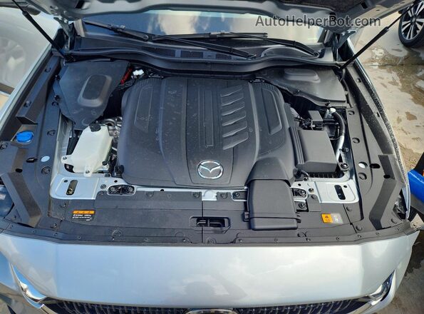 JM3KKEHD1S1236975 2025 MAZDA CX-90 Silver უკანა სალონის ხედი