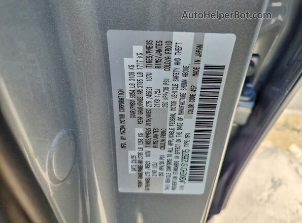 JM3KKEHD1S1236975 2025 MAZDA CX-90 Silver VIN კოდის სტიკერის ხედი