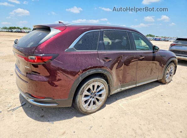 JM3KKEHD4R1105386 2024 MAZDA CX-90 Burgundy Задня права чверть