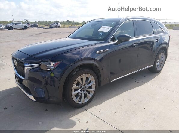 JM3KKEHD4R1142633 2024 MAZDA CX-90 Blue Przód lewy