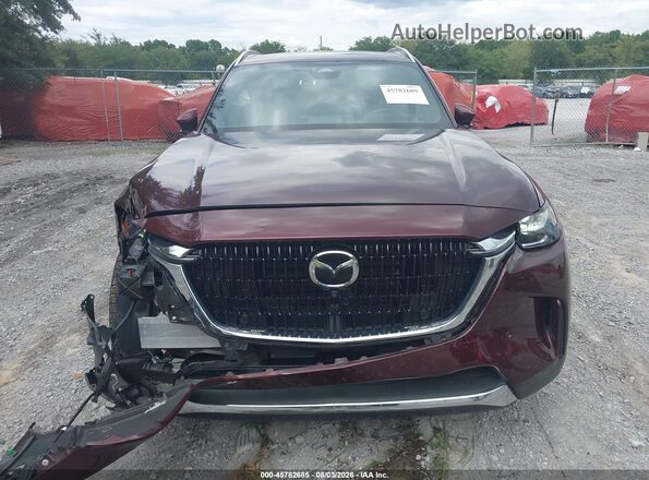 JM3KKEHD5S1209665 2025 MAZDA CX-90 Burgundy Widok zestawu wskaźników