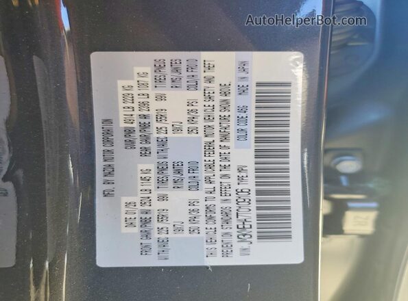 JM3KMEHA7T0109106 2026 MAZDA CX-5 Gray VIN კოდის სტიკერის ხედი