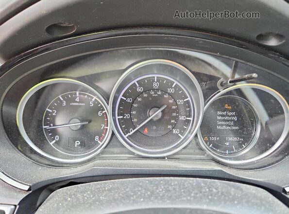 JM3TCABY8K0321386 2019 MAZDA CX-9 Blue Вид щитка приладів