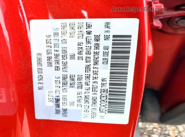 JM3TCACY2K0301388 2019 MAZDA CX-9 Red ძრავის განყოფილების ხედი