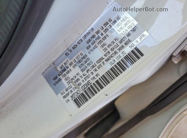 JM3TCACY3J0208460 2018 MAZDA CX-9 White Вид наклейки з VIN-кодом