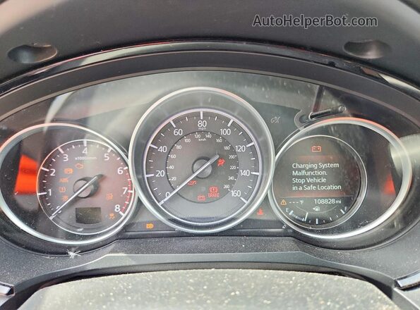 JM3TCACY3J0209057 2018 MAZDA CX-9 Blue Instrument cluster view