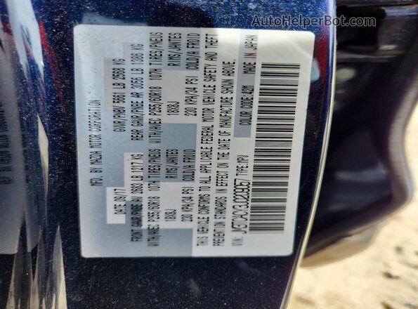 JM3TCACY3J0209057 2018 MAZDA CX-9 Blue VIN sticker view