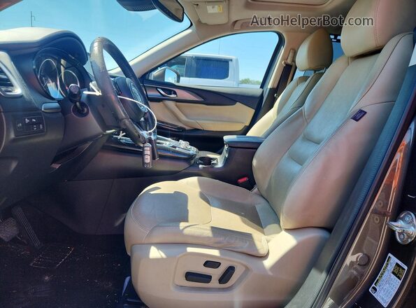 JM3TCACY6G0121578 2016 MAZDA CX-9 Tan Widok wnętrza z przodu