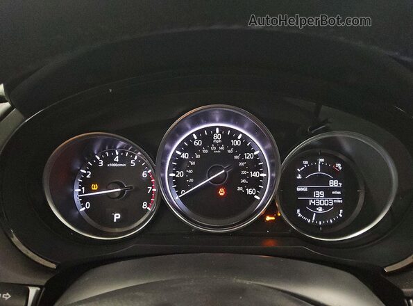 JM3TCACY7G0114350 2016 MAZDA CX-9 Tan Instrument cluster view