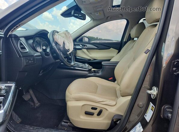 JM3TCACY8J0235718 2018 MAZDA CX-9 Коричневый Вид салона спереди