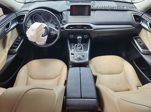 JM3TCACY8J0235718 2018 MAZDA CX-9 Коричневый Вид панели приборов