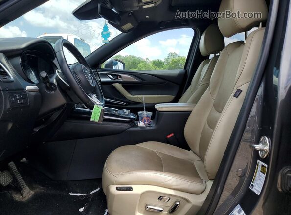JM3TCADY0L0414448 2020 MAZDA CX-9 Серый Вид салона спереди