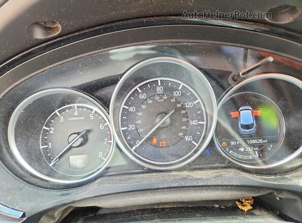 JM3TCADY1G0112933 2016 MAZDA CX-9 Серебряный Вид щитка приборов