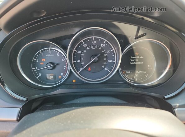 JM3TCADY9J0213192 2018 MAZDA CX-9 White Widok zestawu wskaźników