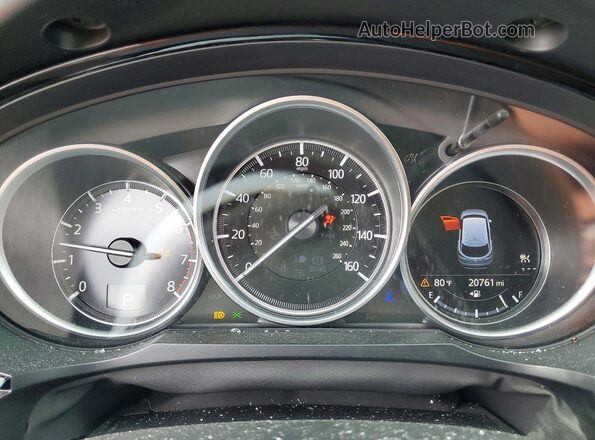 JM3TCBAYXN0624536 2022 MAZDA CX-9 Blue Vista del cuadro de instrumentos