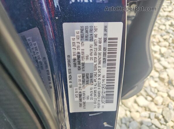 JM3TCBBY1G0112519 2016 MAZDA CX-9 Blue Widok komory silnika