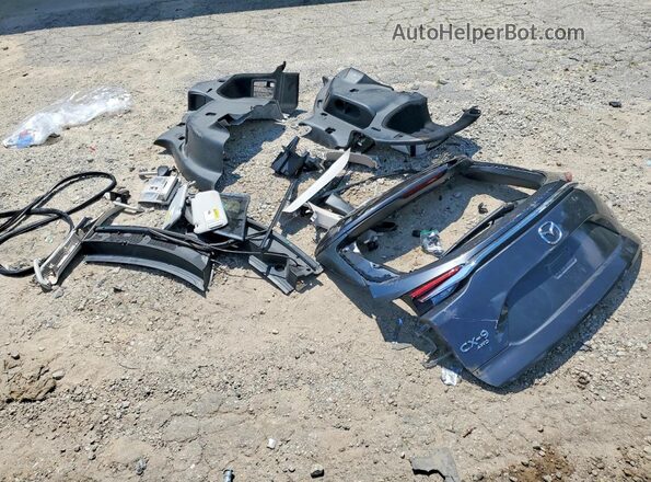 JM3TCBCY2M0542098 2021 MAZDA CX-9 Gray VIN კოდის სტიკერის ხედი