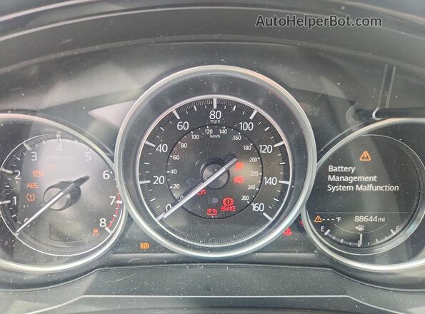 JM3TCBCY2N0625452 2022 MAZDA CX-9 Black Widok zestawu wskaźników
