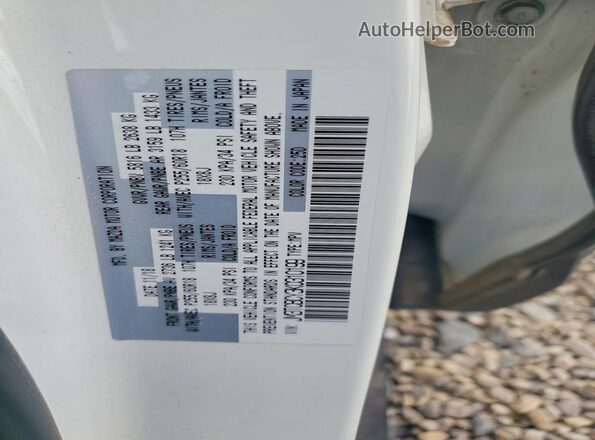 JM3TCBCY3K0310199 2019 MAZDA CX-9 White VIN կոդի պիտակի տեսք