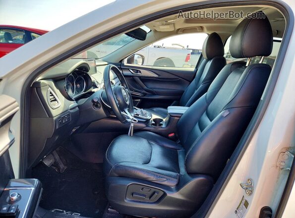 JM3TCBCY4J0202592 2018 MAZDA CX-9 White Widok wnętrza z przodu