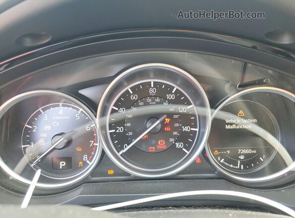 JM3TCBCY7M0524373 2021 MAZDA CX-9 Blue Widok zestawu wskaźników