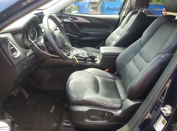 JM3TCBCY7M0524373 2021 MAZDA CX-9 Blue Widok wnętrza z przodu