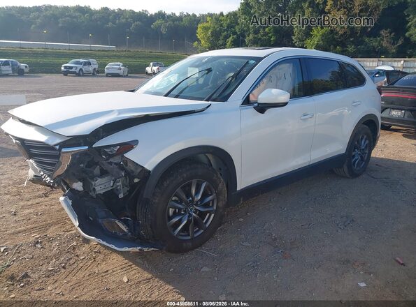 JM3TCBCY8L0401633 2020 MAZDA CX-9 White წინა მარცხენა ხედი სამი მეოთხედიდან