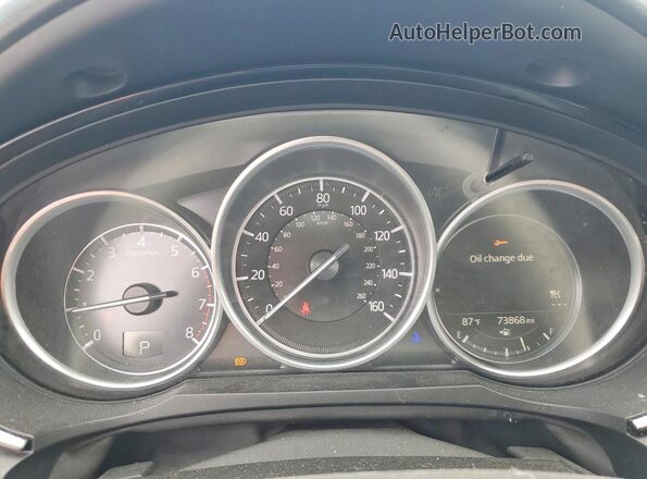 JM3TCBCY8M0500938 2021 MAZDA CX-9 Blue Instrument cluster view
