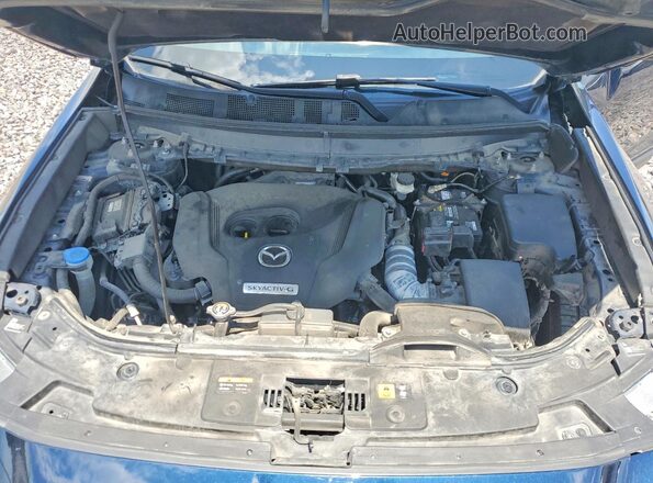 JM3TCBCY8M0500938 2021 MAZDA CX-9 Blue Engine compartment view