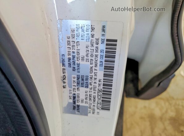 JM3TCBCYXK0307980 2019 MAZDA CX-9 Белый Вид наклейки с VIN-кодом