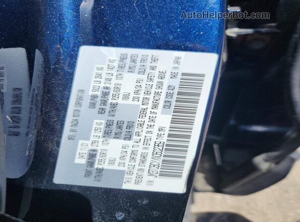 JM3TCBCYXN0602369 2022 MAZDA CX-9 Blue VIN sticker view