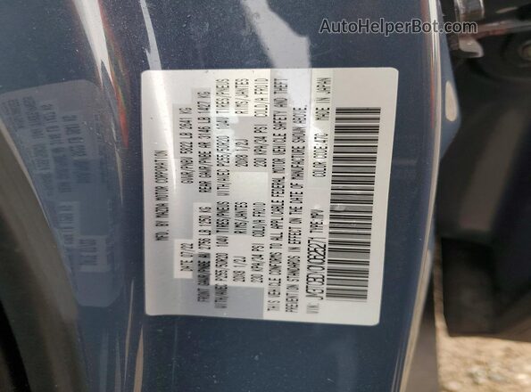 JM3TCBDY0N0625271 2022 MAZDA CX-9 Blue VIN sticker view
