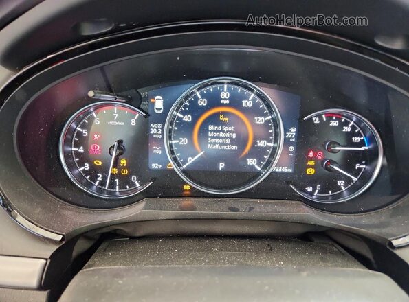 JM3TCBDY1K0321569 2019 MAZDA CX-9 White Widok zestawu wskaźników