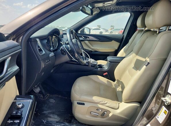JM3TCBDY3G0125592 2016 MAZDA CX-9 Gray Vista interior delantera