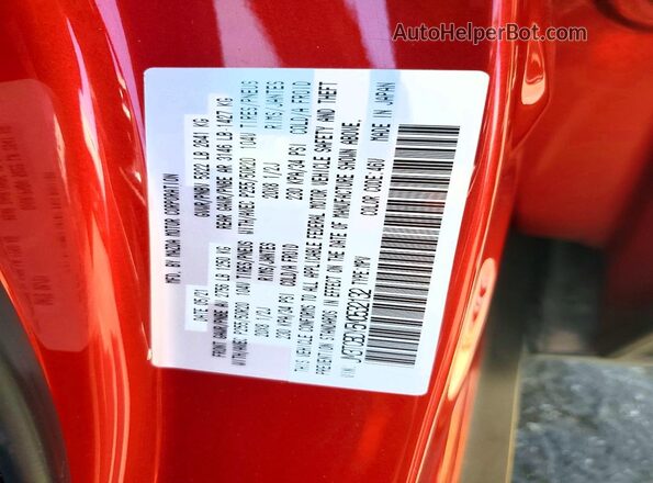 JM3TCBDY5M0532132 2021 MAZDA CX-9 Red Вид наклейки з VIN-кодом