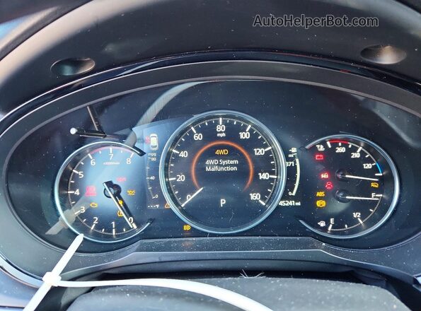 JM3TCBDY8N0626040 2022 MAZDA CX-9 Gray Widok zestawu wskaźników