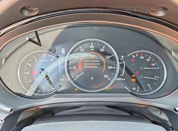 JM3TCBDY9L0407469 2020 MAZDA CX-9 White Widok zestawu wskaźników