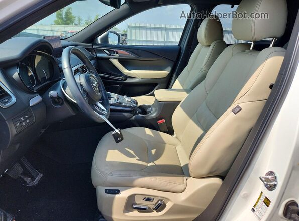 JM3TCBDY9L0407469 2020 MAZDA CX-9 White Widok wnętrza z przodu